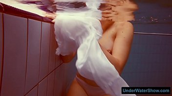 redhead girlfriend strip white dress