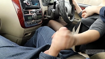 pantyhose sex in car