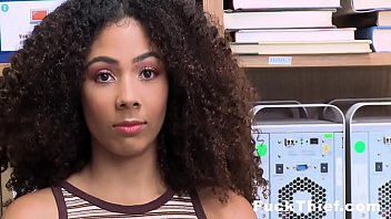 ebony teen gets caught smoking