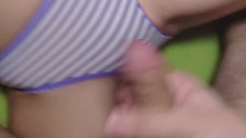 dad plays with tits