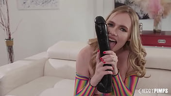 mature get huge dildo and little cock in pussy