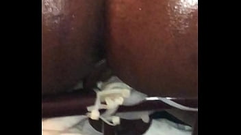 black girl riding the hell out of dick in her ass and nutty