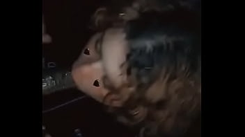 fat ffm blow job outside