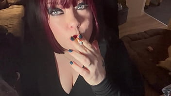 smoking chubby porn