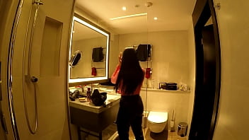 girl teasing husband in short mini skirt