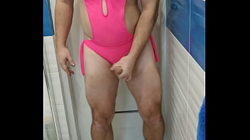 sandra scream pink swimsuit