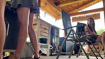 accidentally showing pussy under skirt
