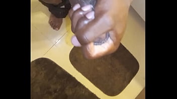 stroking my sissy big penis in bikini